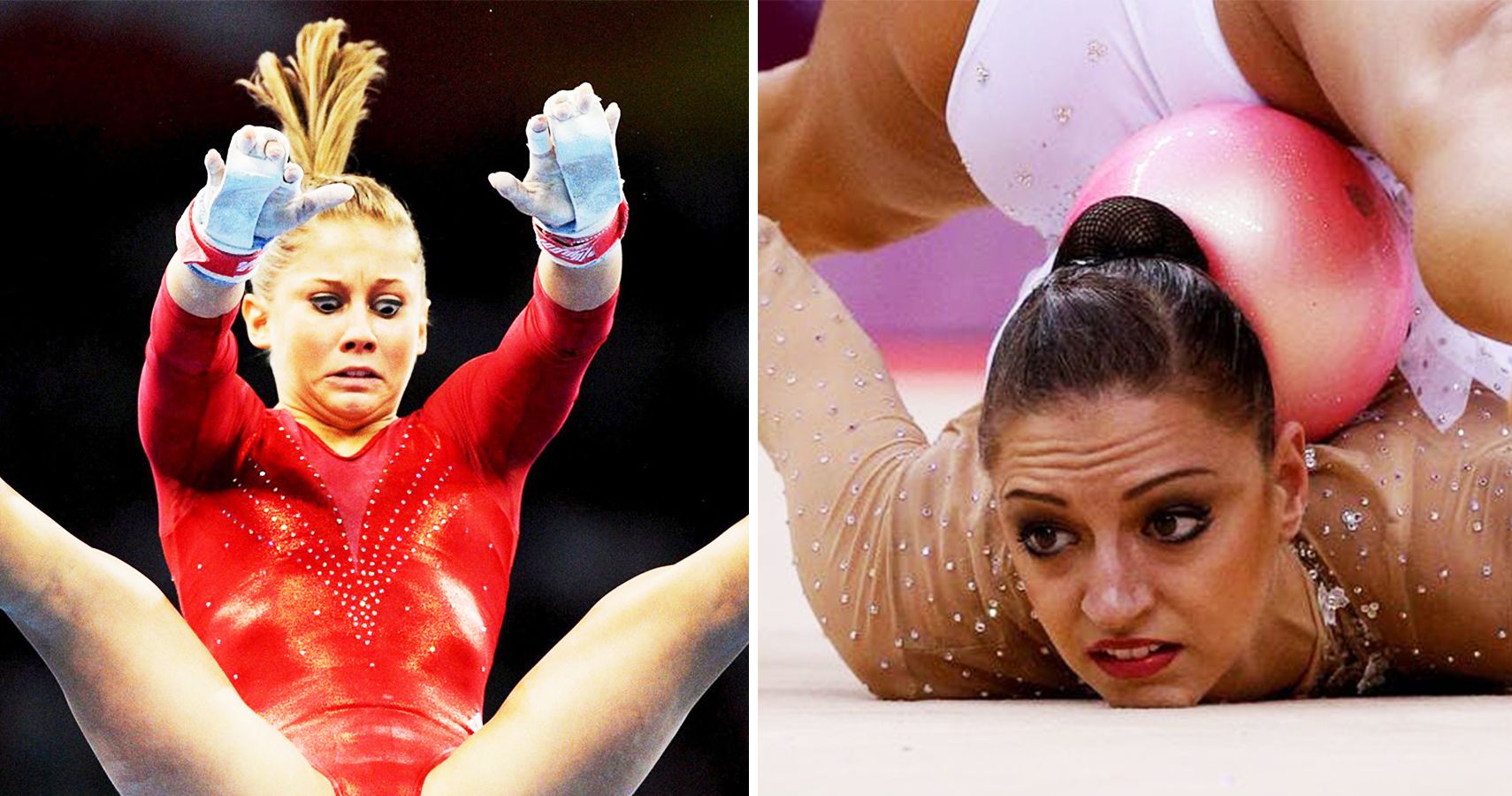 Gymnast wardrobe malfunctions.